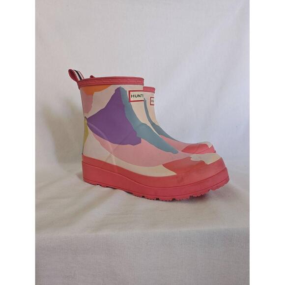Hunter Rain Boots Play Glacial Camo Print Rainboot Polaris Wedge US 7 EU 38 - Picture 9 of 9